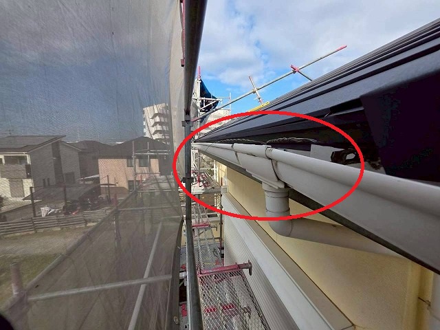 明石市　雨樋　施工前